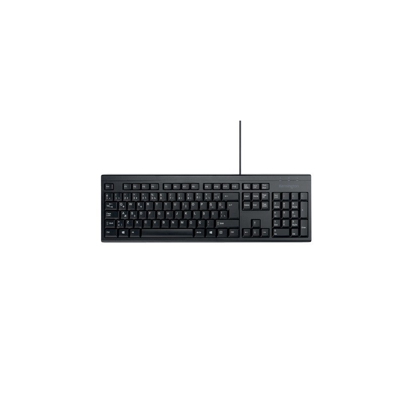Tastiera standard con cavo KB100 EQ Kensington nero K63727IT