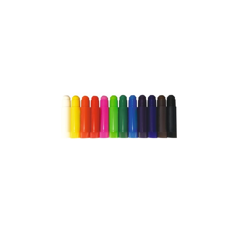 Tempera solida in stick Deco conf. 12 pezzi in colori assortiti 12931