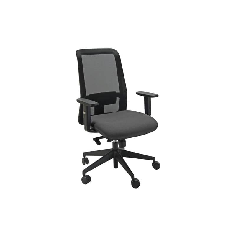 Sedia operativa girevole Unisit Jet JEA ergonomica schienale in rete - sedile antracite - JEA/ST
