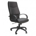 Poltrona direzionale Unisit Cygnus rivestimento sky nero schienale fisso alto - CYP/KN