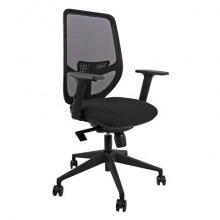 Seduta operativa Unisit Aria schienale in rete sedile in tessuto ignifugo con braccioli antracite - AZA/BRF/IT