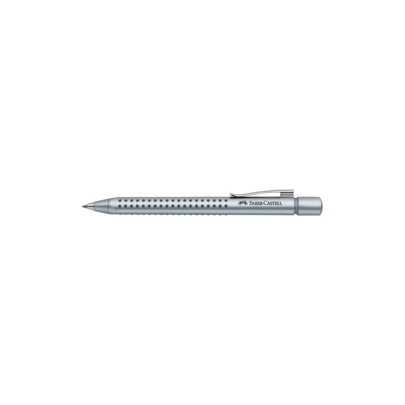 Penna a sfera a scatto Faber-Castell Grip 2011 XB argento 144111
