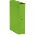 Scatola portaprogetti Leitz WOW in cartone - dorso 8 cm - formato 25x35 cm lime metallizzato 39670054 (Conf.4)