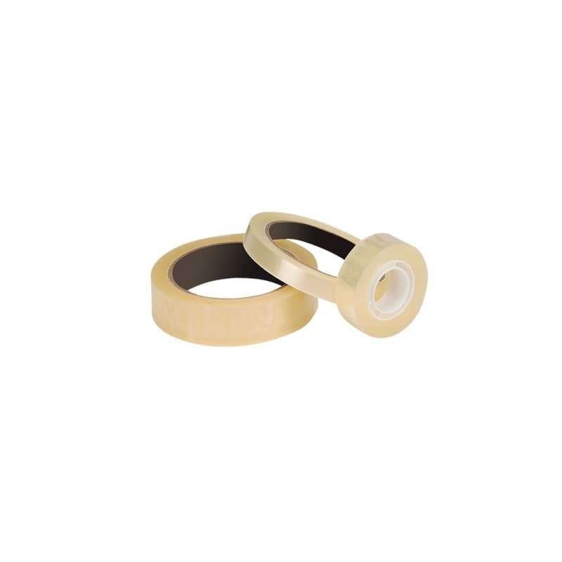 Nastro adesivo trasparente Q-Connect in PP 19 mm x 33 m - conf. 8 rotoli - KF27013
