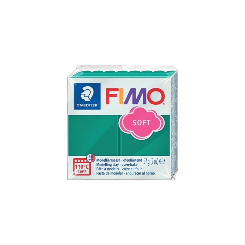 Pasta modellabile Staedtler FIMO® soft 57 g smeraldo - 8020-56 (Conf.3)