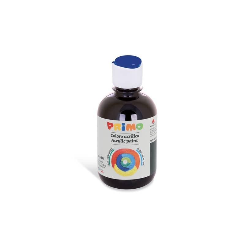 Colore acrilico Primo in bottiglia con tappo dosatore 300 ml - 800 nero 400TA300800