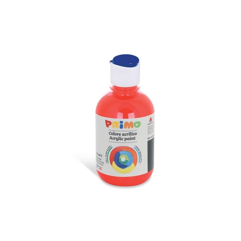 Colore acrilico Primo in bottiglia con tappo dosatore 300 ml - 300 rosso 400TA300300