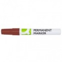 Marcatore permanente Q-Connect con fusto in metallo e punta conica 4 mm rosso KF11710 (Conf.10)