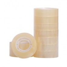 Nastro adesivo trasparente Q-Connect in PP 15 mm x 33 m - torre da 10 rotoli - KF01787