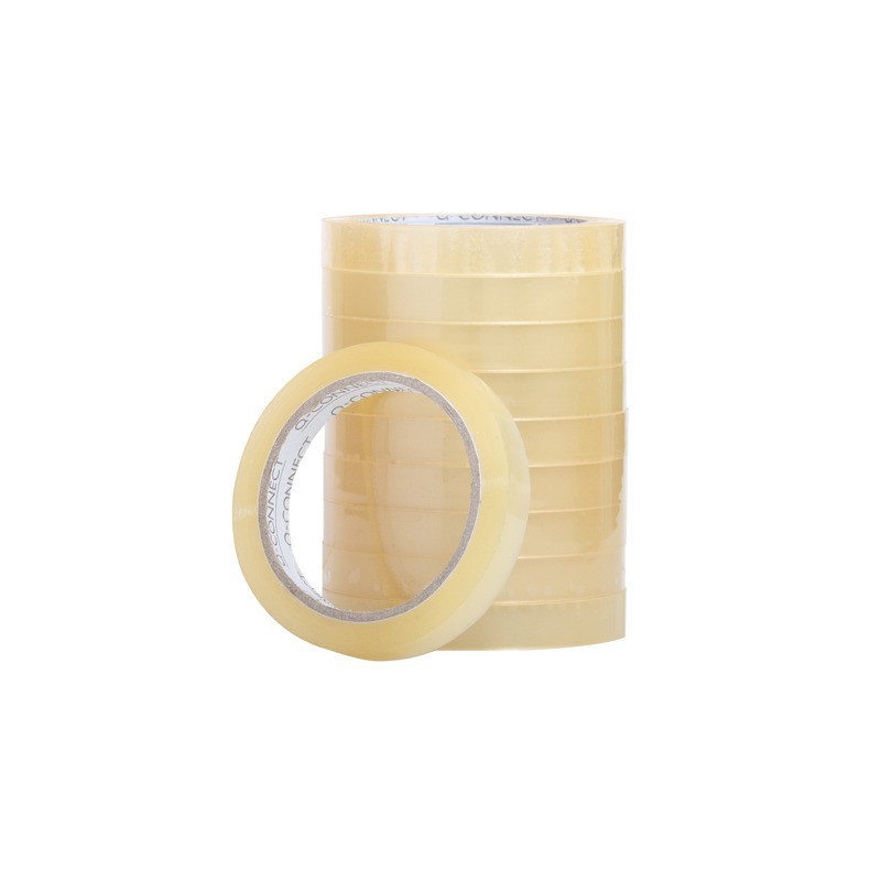 Nastro adesivo trasparente Q-Connect in PP 15 mm x 66 m - torre da 10 rotoli -  KF01788