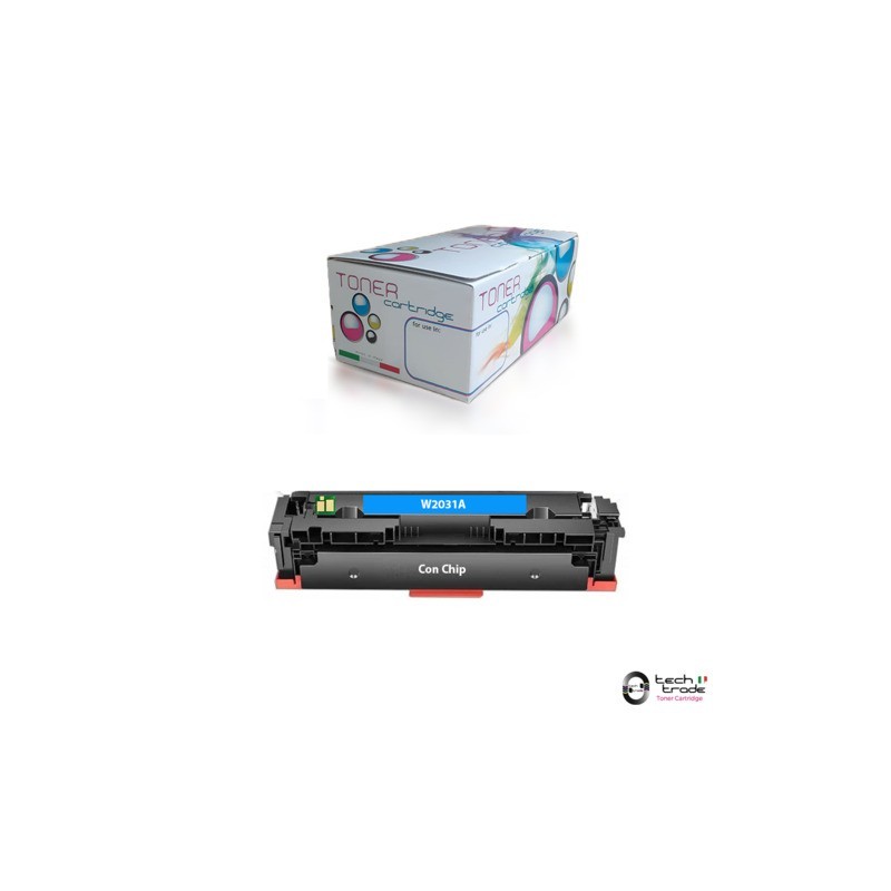 Toner Tech Trade rigenerato HP 415A - W2031A ciano - TTPHPW2031A-CHIP