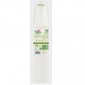 Bicchieri in carta compostabili Dopla Green 350 ml bianco - conf. 50 pz - 33394