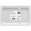 Vassoio rettangolare in PS Dopla Professional 2 scomparti 270x180 mm - conf. 50 pz - 06027