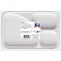 Vassoio rettangolare in PS Dopla Professional 3 scomparti 315x210 mm - conf. 100 pz - 06028