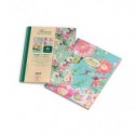 Maxi quaderno spiralato Pigna Nature Flowers A4 - 80 g/m² - 120 ff - 5M - 0215124T5 (Conf.3)