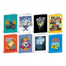 Maxi quaderni Blasetti Teen Boy formato A4 80 g - conf. 10 pezzi 20+1 ff - rigatura 0Q - 8569