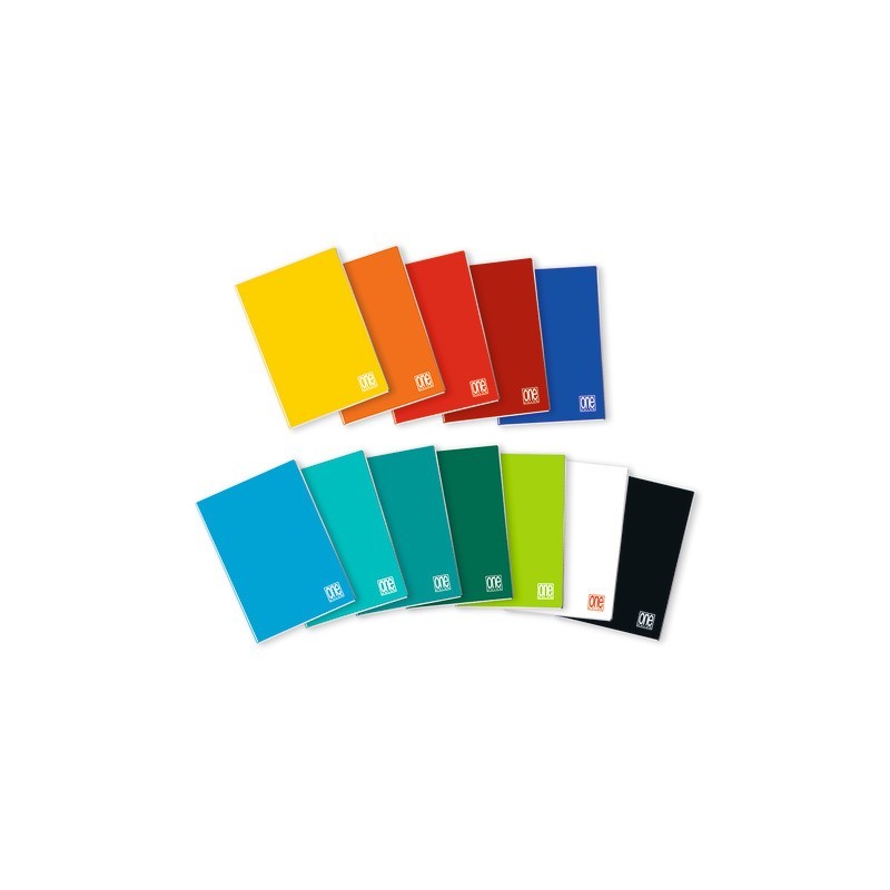 Maxi quaderno Blasetti One Color A4 - 80 g/m² - 20 ff - 10F - assortiti - conf. 3 pezzi - 2278003B002/9