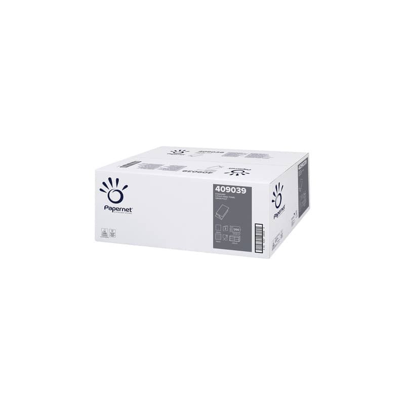 Asciugamani piegati Papernet - conf. 15 pz - formato 21x22 cm - 409039