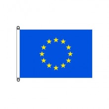 Bandiera in tessuto nautico 110 gr. 150x100 cm Gaia - Europa EU/100