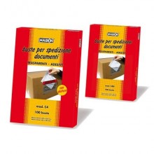 Buste portadocumenti Markin con dicitura Markin - C5 235x175 mm conf. 100 pz - Y335C5