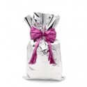 Buste regalo metallizzate Italpak - formato 50x70 cm - conf. 25 pz argento X007000507000