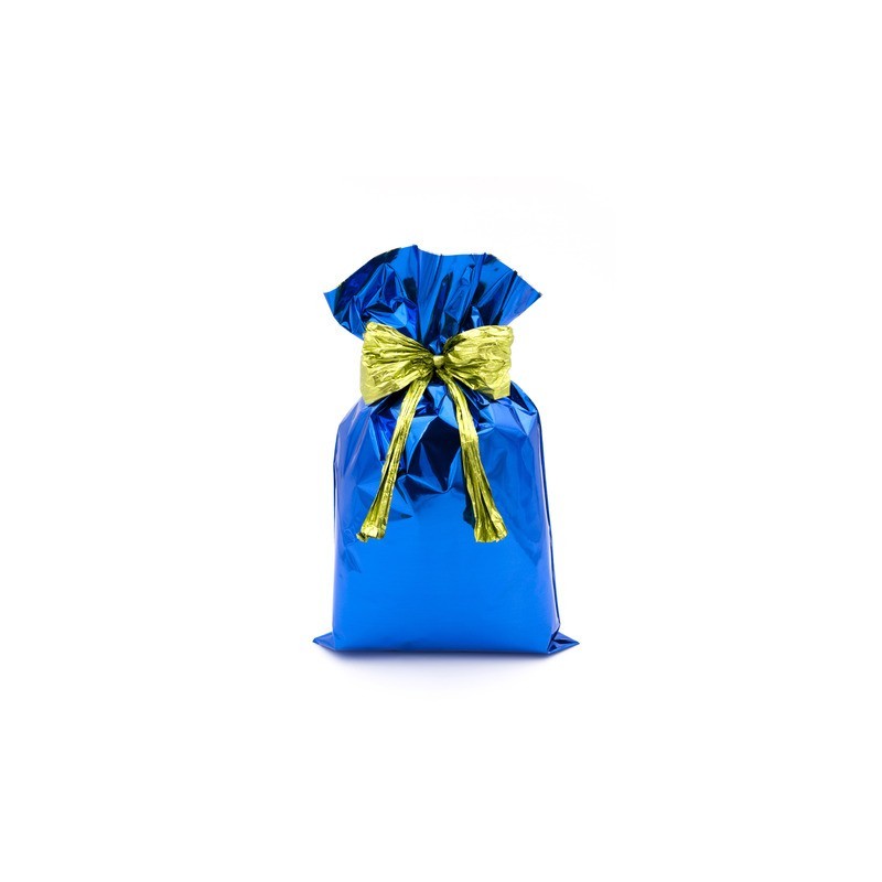 Buste regalo metallizzate Italpak - formato 50x70 cm - conf. 25 pz blu X007006507000