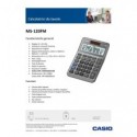 Calcolatrice da tavolo CASIO solare o batteria argento - display 12 cifre MS-120FM-WA-EP