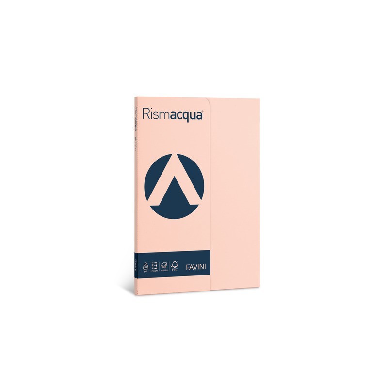 Carta colorata Favini Rismacqua colori tenui 90 g/m² A4 - risma da 300 fogli salmone - A665304