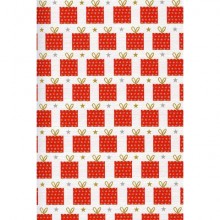 Carta regalo Natale Rex- Sadoch Ecocarta 70x100 cm - conf. 10 pezzi - fantasia pacchi di Natale - EC510525B