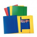 Cartella in presspan a tre lembi con elastico Esselte Essentials C42 formato 25x35 cm conf. da 5 pezzi Esselte verde