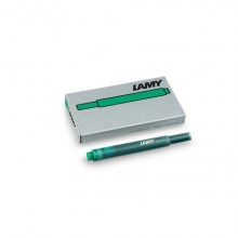 Cartucce ricambio Lamy T10 in confezione da 5 colore inchiostro verde 1211478 (Conf.4)