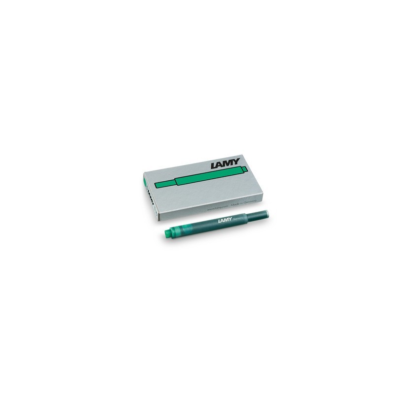 Cartucce ricambio Lamy T10 in confezione da 5 colore inchiostro verde 1211478 (Conf.4)