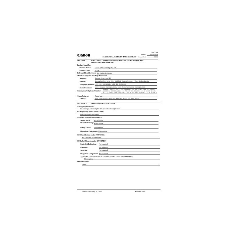 Cartuccia PG-540 nero Canon nero  5225B001
