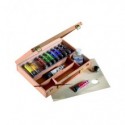 Cassetta Maimeri in faggio con tempera fine e accessori - conf. 15 pz - colori assortiti - M2599068