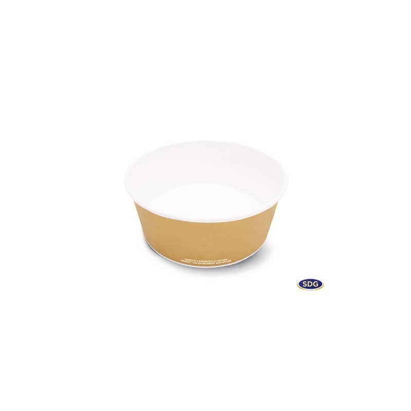 Contenitore Fast Food S80 Scatolificio del Garda 800 ml - avana - Confezione 60 pezzi - S80-81