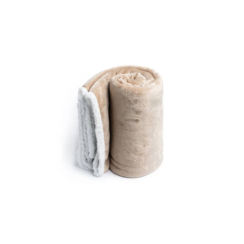 Coperta fleece e sherpa Liriope - beige/bianco 1403013