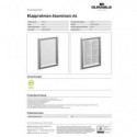 Cornice a scatto Durable in alluminio - argento metallizzato  A4 - 4796-23