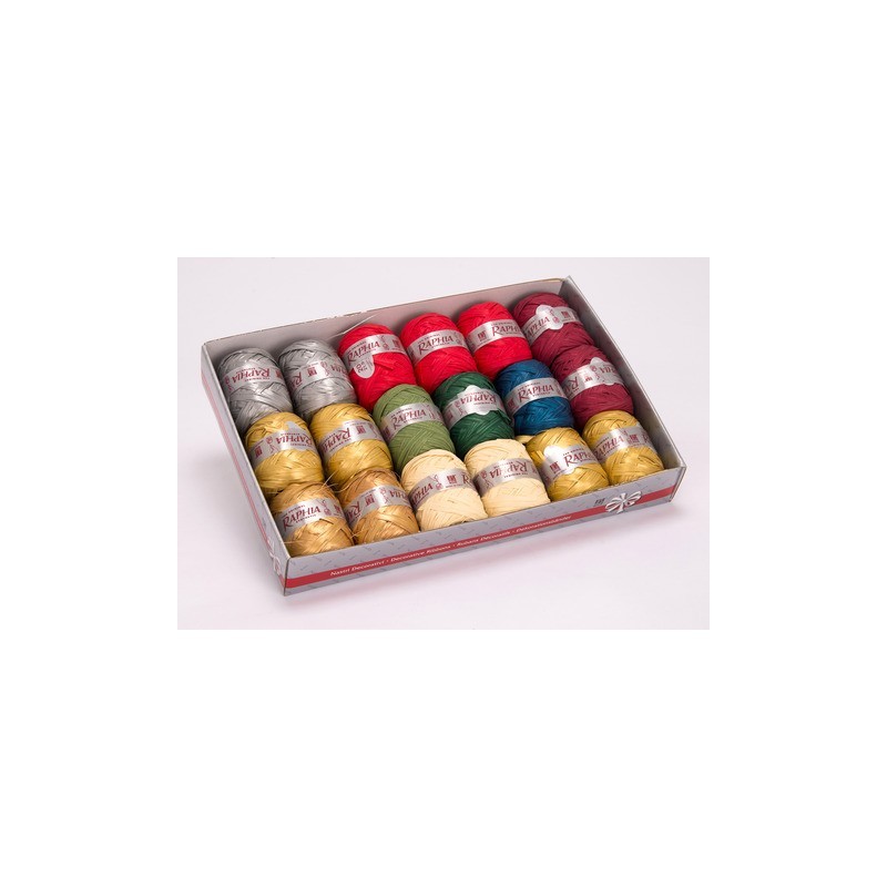 Bobina Bolis Raphia 20 m Christmas - conf. 18 pz - 54011370548