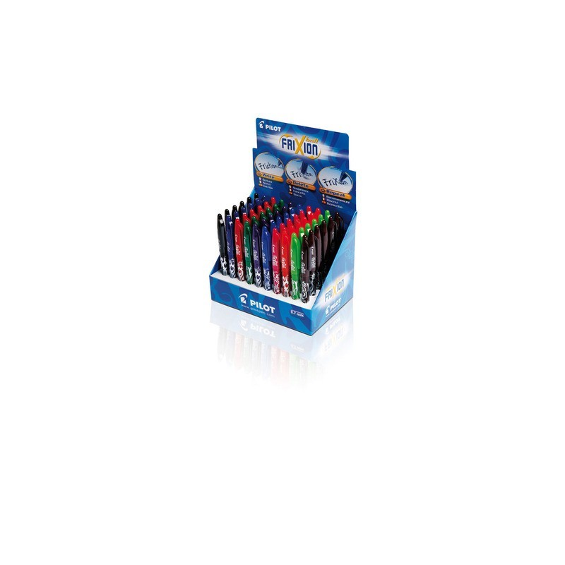Espositore 60 penne a sfera Pilot Frixion Ball New Color 0.7 - 10 colori assortiti - Z99742