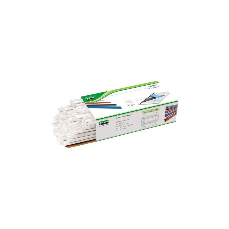 Dorsini tondi in PVC Lebez - dorso 10 mm - colore bianco - 874-B