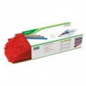 Dorsini tondi in PVC Lebez - dorso 15 mm - colore rosso - 875-R