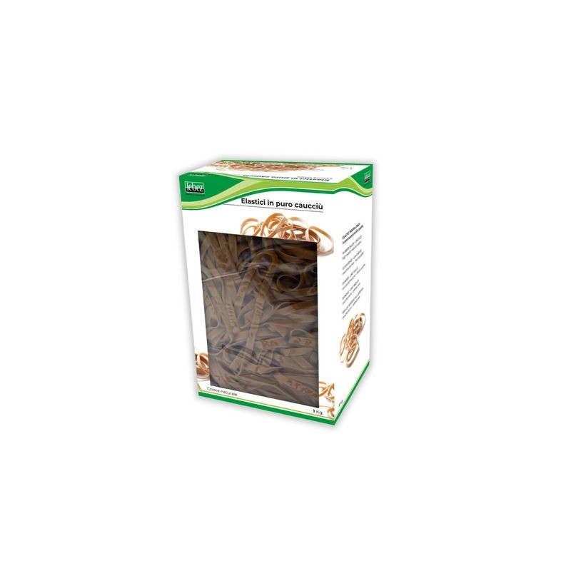 Scatola elastici a fettuccia in caucciù Lebez Ø 100 mm - 1 Kg - 75511