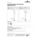 Espositore da pavimento Durable con cornice a scatto in alluminio formato A3 4799-23