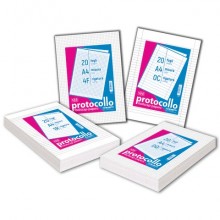Fogli protocollo Blasetti A4 60 g/m² - rigatura 1R - pacchetto da 20 fogli - 1292 (Conf.40)