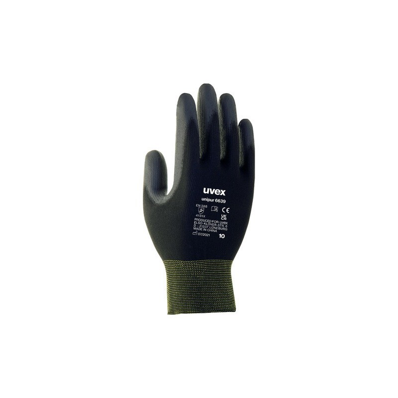 Guanti protettivi UNIPUR 6639 - rischi meccanici - nero Uvex TG. 11 6024811 (Conf.10)