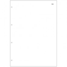 Interni bianchi 1/200 fronte/retro fogli mobili O.C.L. 100 fogli - 0715