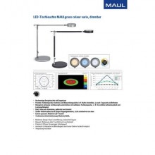 Lampada da scrivania a LED Maul MAULgrace - colour vario - con dimmer - nero - Z800073