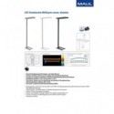 Lampada piantana a LED dimmer con sensore movimento/crepuscolare Juvis Maul bianco - Z810051