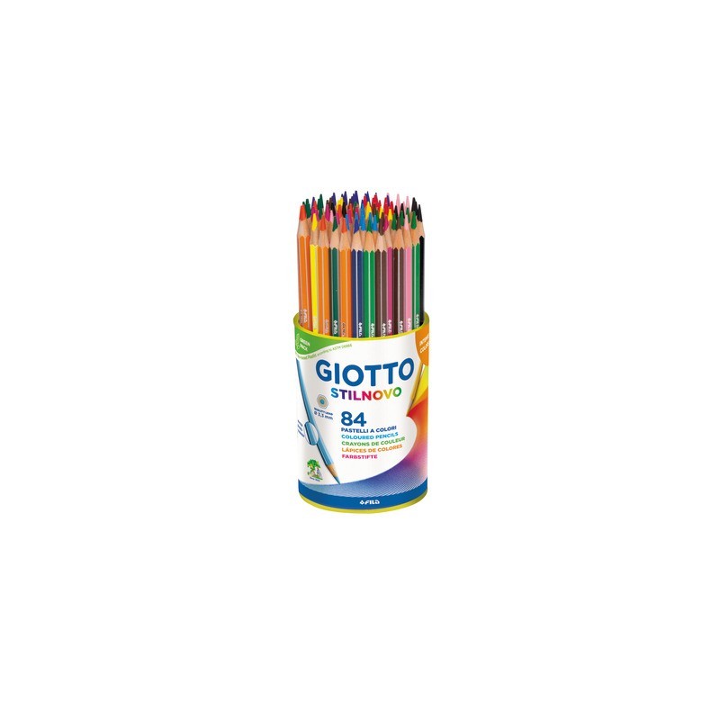 Matite colorate Giotto Stilnovo in conf. da 84 colori assortiti - F516500