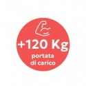 Sedia operativa girevole Unisit Larissa LR1SB con poggiatesta - rivestimento ecopelle grigio - LR1SB/KG